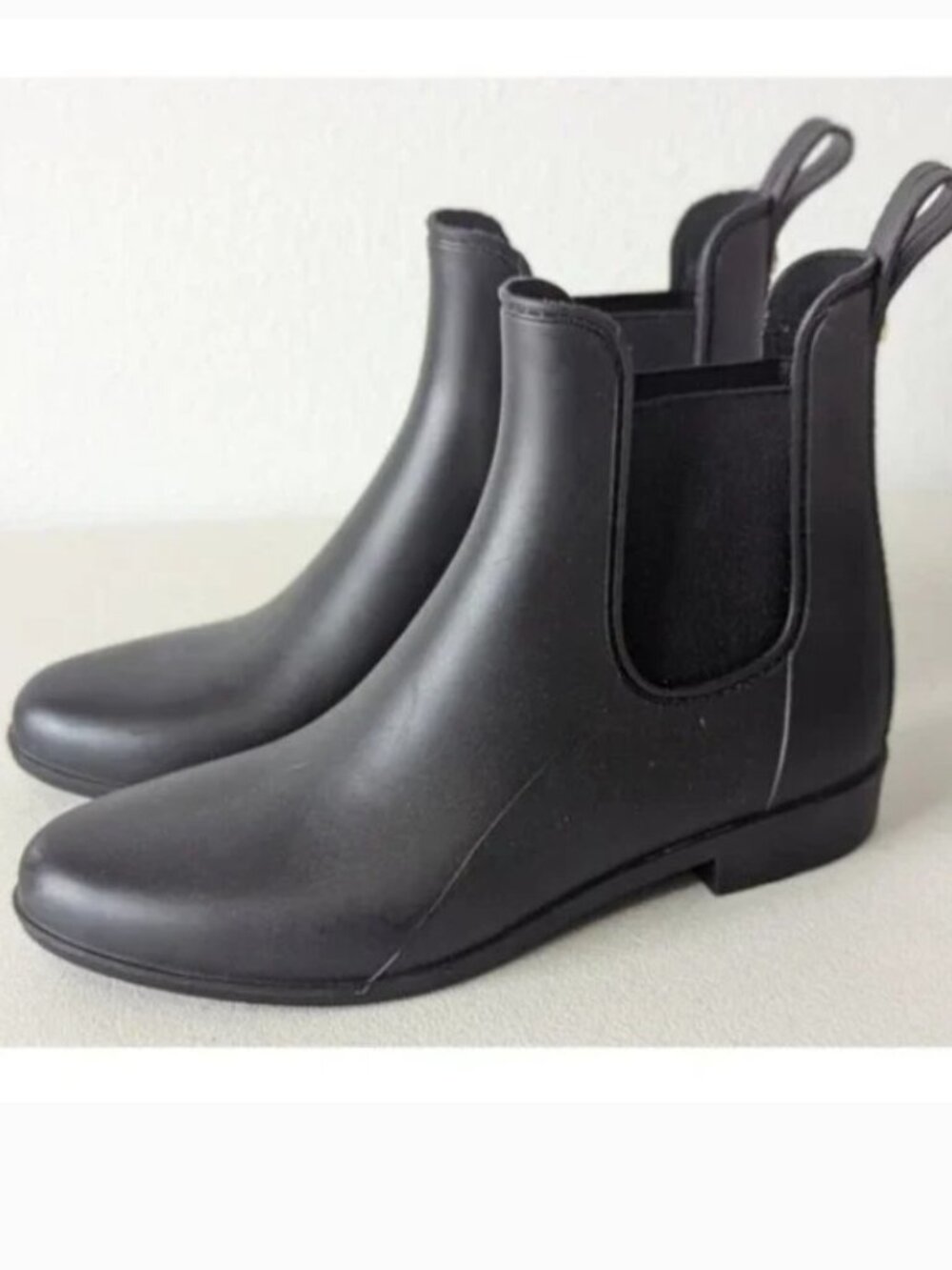 Sam Edelman Ankle Black Chelsea Boots Rain Tinsley Shoes Booties Almond Toe 8M